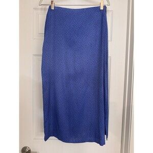 ZARA / Polka Dot Spot Stretch Side Slit Pencil Midi Skirt/Sise-M